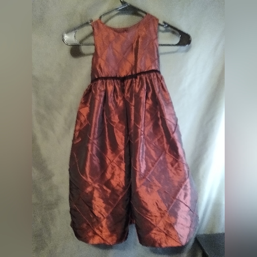 Perfectly Dressed Burgundy Sleeveless Toddler Dress
